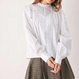 PORCELAIN VINTAGE INSPIRE WOVEN TOP