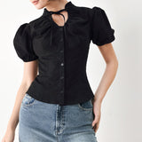 WHITE ROSE DAYDREAM WOVEN TOP