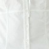 WHITE ROSE DAYDREAM WOVEN TOP