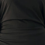 AFTER HOURS LACE TRIM ASYMMETRICAL TOP