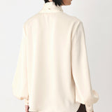 CHAMPAGNE WISHES TIE FRONT BLOUSE