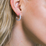 PAVE HOOPS EARRINGS