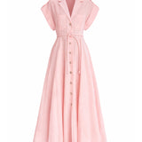 GUAYABA MIDI DRESS IN SOFT PINK