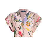 GUAYABA CROP TOP IN JARDIN PRINT SOFT KHAKI
