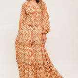 COSMOPOLITAN ELEGANCE WOVEN MAXI DRESS