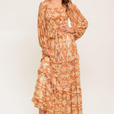 COSMOPOLITAN ELEGANCE WOVEN MAXI DRESS