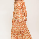 COSMOPOLITAN ELEGANCE WOVEN MAXI DRESS