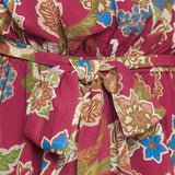 FLORALLY CHIC WOVEN MIDI DRESS