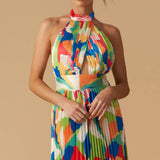 KEEP BLOOMING WOVEN MAXI DRESS