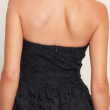 CAREFREE NIGHTS BLACK LACE MIDI DRESS