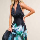 INSATIABLE FEELING WOVEN MIDI DRESS