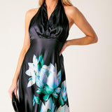 INSATIABLE FEELING WOVEN MIDI DRESS