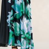 INSATIABLE FEELING WOVEN MIDI DRESS