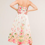 COME WHEN I CALL WOVEN MIDI DRESS