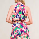 SWEETLY ELEVATED WOVEN MINI DRESS
