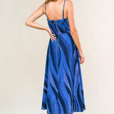 PATRIOTIC PRINCESS DENIM MIDI DRESS