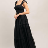 FORGOTTEN ROMANCE WOVEN MAXI DRESS