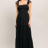 FORGOTTEN ROMANCE WOVEN MAXI DRESS