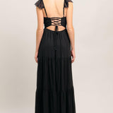 FORGOTTEN ROMANCE WOVEN MAXI DRESS