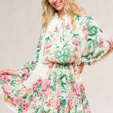 HAPPIEST HERE WOVEN MINI DRESS