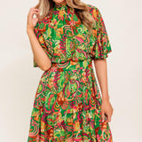 CLEAN AESTHETIC WOVEN MINI DRESS