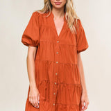 MISS AMERICAN PIE WOVEN MINI DRESS