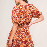 FLORA HARMONY WOVEN MINI DRESS