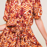 FLORA HARMONY WOVEN MINI DRESS
