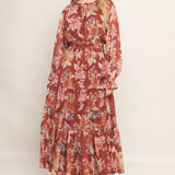 FOREST PARK WOVEN MIDI DRESS