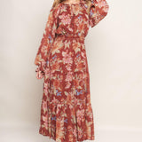 FOREST PARK WOVEN MIDI DRESS