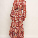 FOREST PARK WOVEN MIDI DRESS