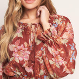 FOREST PARK WOVEN MIDI DRESS