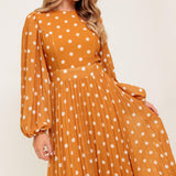 MOMENT MAKER WOVEN MIDI DRESS