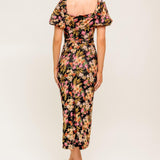 SWEET AT HEART WOVEN MIDI DRESS