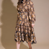 CELESTIAL BEAUTY WOVEN MIDI DRESS