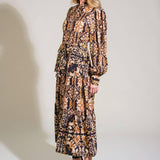 CELESTIAL BEAUTY WOVEN MIDI DRESS