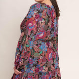 FLORAL BLISS WOVEN MINI DRESS