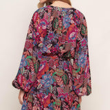 FLORAL BLISS WOVEN MINI DRESS
