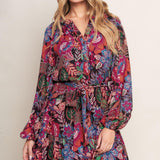 FLORAL BLISS WOVEN MINI DRESS