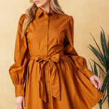 EATONS NECK WOVEN MINI DRESS