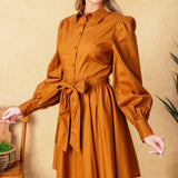 EATONS NECK WOVEN MINI DRESS