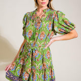 PURE SERENITY WOVEN MINI DRESS