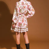 DESERT DAWN WOVEN MINI DRESS