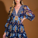 SO DELIGHTED WOVEN MINI DRESS