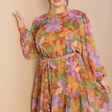 MUTED GARDEN WOVEN MINI DRESS