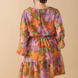 MUTED GARDEN WOVEN MINI DRESS