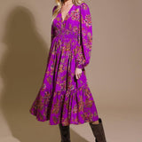 ELEGANTLY ELEVATED WOVEN MIDI DRESS
