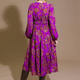 ELEGANTLY ELEVATED WOVEN MIDI DRESS