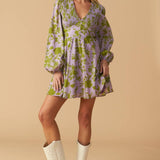 WINGS OF A DREAM WOVEN MINI DRESS