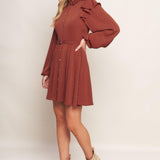 CALL IT LOVE WOVEN MINI DRESS